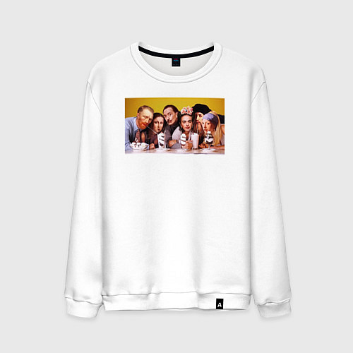 Мужской свитшот Художниик друзья / Белый – фото 1