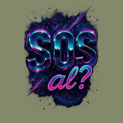 Свитшот хлопковый мужской SOS meme, цвет: авокадо — фото 2