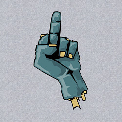 Свитшот хлопковый мужской Zombie fuck, цвет: меланж — фото 2