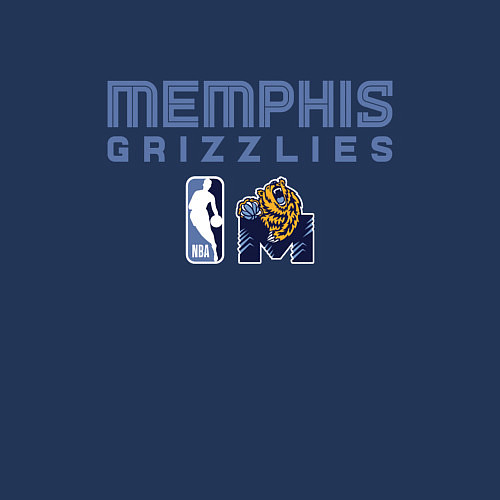 Мужской свитшот Memphis Grizzlies - basketball NBA / Тёмно-синий – фото 3