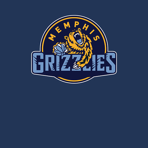 Мужской свитшот Memphis Grizzlies - NBA / Тёмно-синий – фото 3