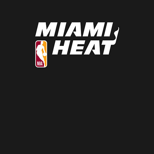 Мужской свитшот Майами Хит - НБА баскетбол / Черный – фото 3