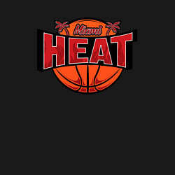 Свитшот хлопковый мужской Майами Хит - баскетбол, цвет: черный — фото 2