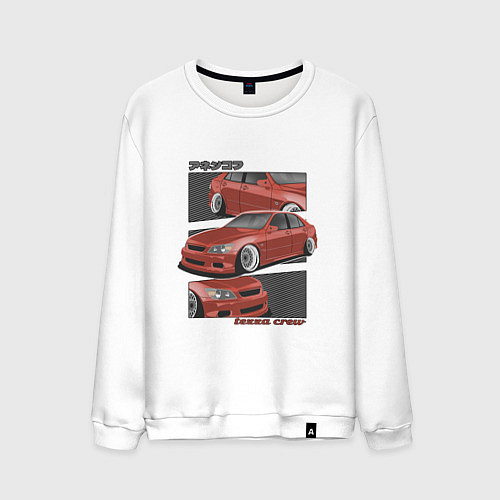 Мужской свитшот Toyota Altezza - Lexus IS300 Японский Стиль / Белый – фото 1