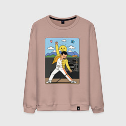 Мужской свитшот Фредди Меркьюри мультяшный стиль