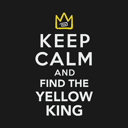 Мужской свитшот Найти жёлтого короля / Черный – фото 3