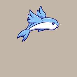 Свитшот хлопковый мужской Летучая рыбка, цвет: миндальный — фото 2