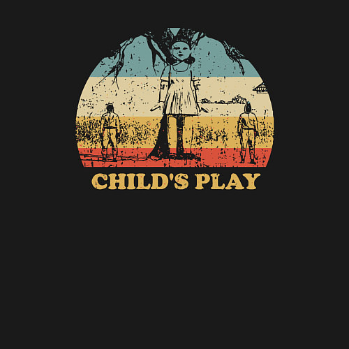 Мужской свитшот Детская игра / Черный – фото 3