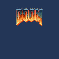 Свитшот хлопковый мужской Doom ultimate logo, цвет: тёмно-синий — фото 2