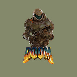 Свитшот хлопковый мужской Doom палач рока, цвет: авокадо — фото 2