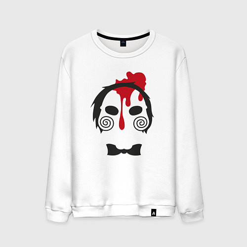 Мужской свитшот Saw blood / Белый – фото 1