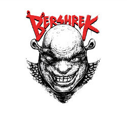 Свитшот хлопковый мужской Берсерк Шрек, цвет: белый — фото 2