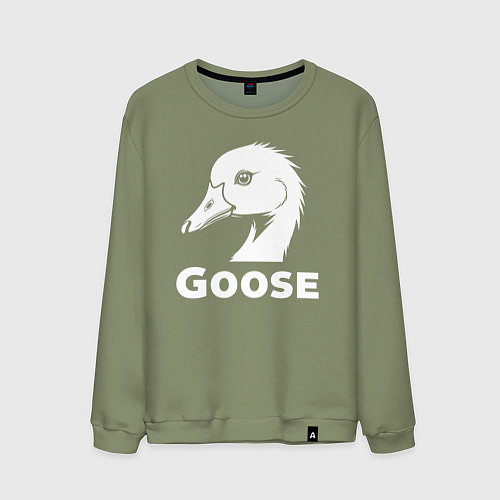 Мужской свитшот Гусирный взгляд / Авокадо – фото 1