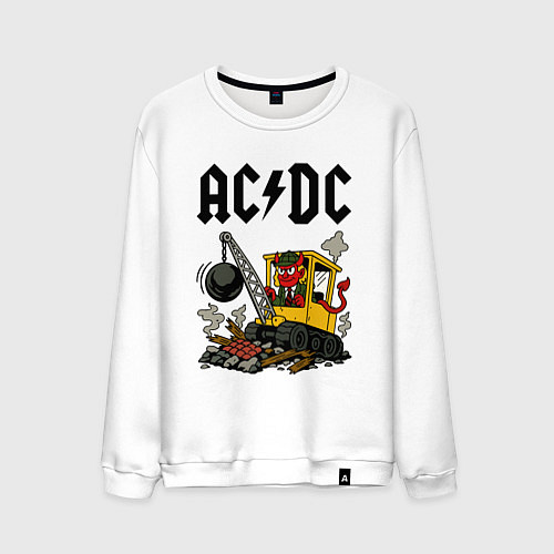Мужской свитшот ACDC Ballbreaker World Tour / Белый – фото 1