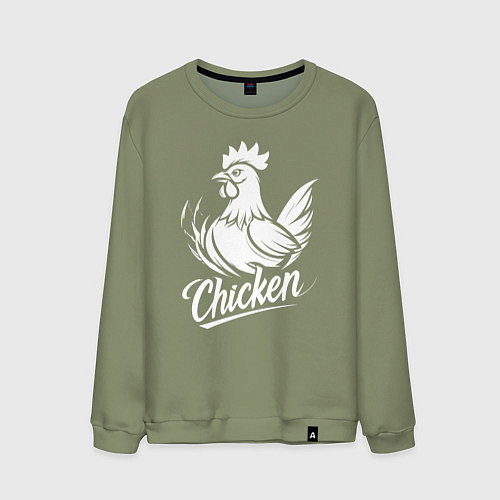 Мужской свитшот Эпичная курица / Авокадо – фото 1