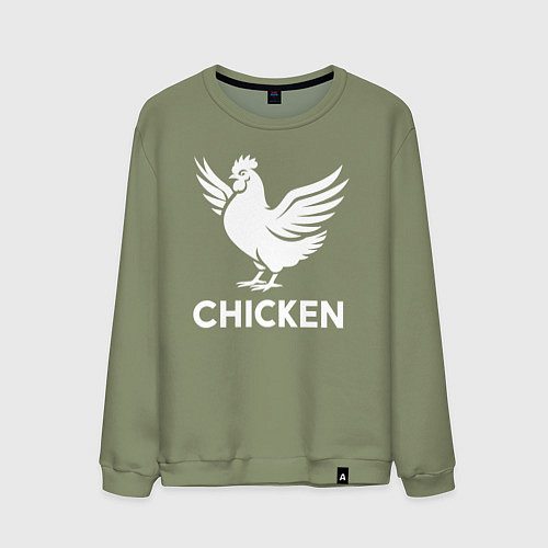 Мужской свитшот Курица с крыльями / Авокадо – фото 1