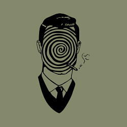 Свитшот хлопковый мужской Человек-загадка, цвет: авокадо — фото 2