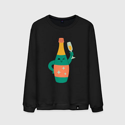 Мужской свитшот Бутылка шампанского