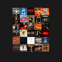 Свитшот хлопковый мужской AC DC - обложки, цвет: черный — фото 2