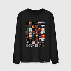 Свитшот хлопковый мужской Slipknot - обложки, цвет: черный