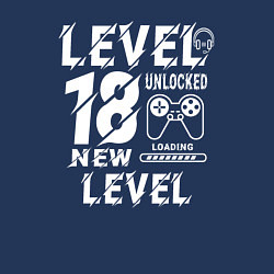 Свитшот хлопковый мужской 18 уровень разблокирован новая загрузка, цвет: тёмно-синий — фото 2