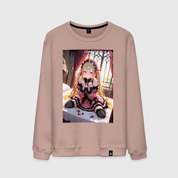 Мужской свитшот Смущенная лоли с клубникой