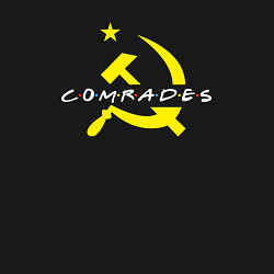 Свитшот хлопковый мужской Товарищи СССР, цвет: черный — фото 2