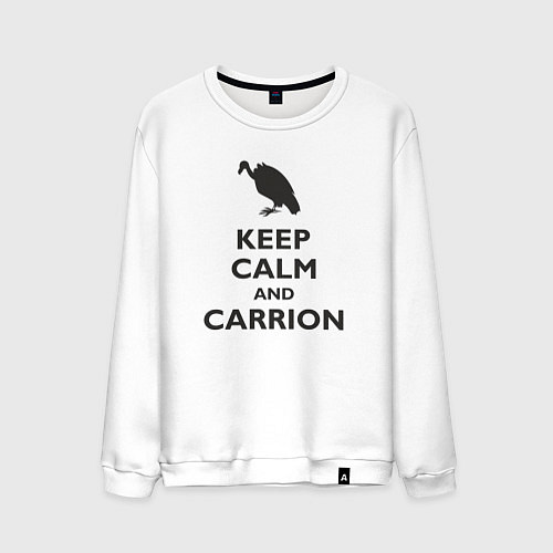 Мужской свитшот Carrion / Белый – фото 1