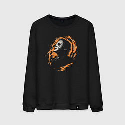 Свитшот хлопковый мужской Джейсон, цвет: черный