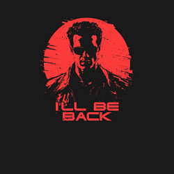 Свитшот хлопковый мужской Терминатор - я вернусь, цвет: черный — фото 2