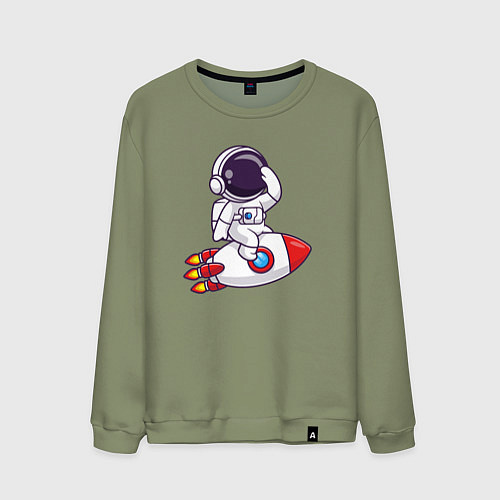 Мужской свитшот Rocket man / Авокадо – фото 1