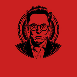 Свитшот хлопковый мужской Илон Маск в стиле нью скул, цвет: красный — фото 2