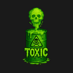 Свитшот хлопковый мужской Toxic зеленая кислота, цвет: черный — фото 2