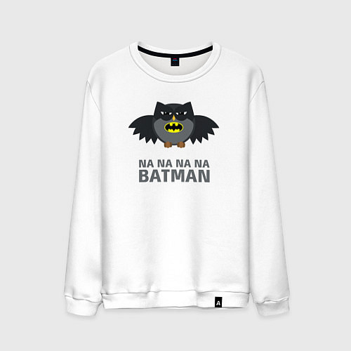 Мужской свитшот Owl Batman / Белый – фото 1