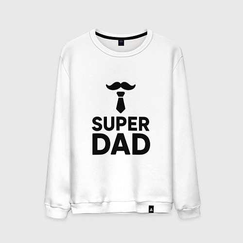 Мужской свитшот Superdad / Белый – фото 1