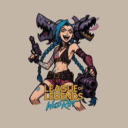 Свитшот хлопковый мужской Джинкс League of Legends, цвет: миндальный — фото 2