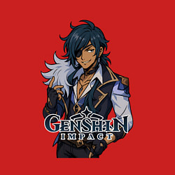 Свитшот хлопковый мужской Кейа Genshin Impact, цвет: красный — фото 2