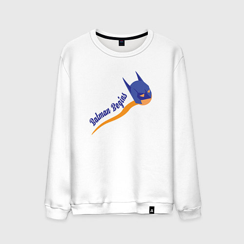 Мужской свитшот Бэтмен начинается / Белый – фото 1