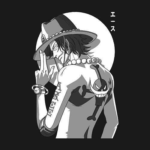 Мужской свитшот One piece Луффи взрослый / Черный – фото 3