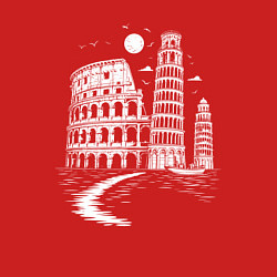 Свитшот хлопковый мужской Величие Италии, цвет: красный — фото 2