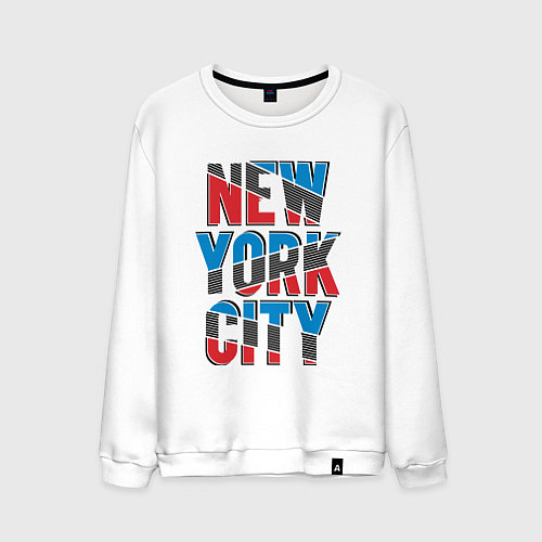 Мужской свитшот New York city / Белый – фото 1