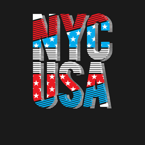 Мужской свитшот NYC - USA / Черный – фото 3