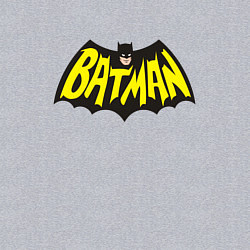 Свитшот хлопковый мужской Batman old classic, цвет: меланж — фото 2