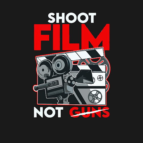 Мужской свитшот Снимай фильмы / Черный – фото 3