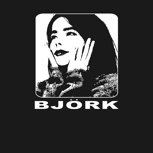 Мужской свитшот Bjork / Черный – фото 3