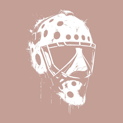 Мужской свитшот Белая хоккейная маска / Пыльно-розовый – фото 3