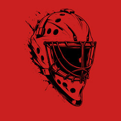 Свитшот хлопковый мужской Черная вратарская маска, цвет: красный — фото 2