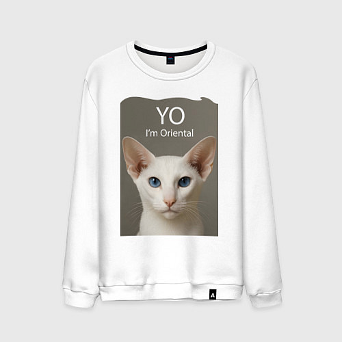 Мужской свитшот Yo - Im Oriental / Белый – фото 1