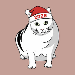 Свитшот хлопковый мужской Мемный кот Бендер - 2026, цвет: пыльно-розовый — фото 2