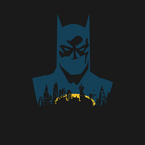 Мужской свитшот Batman town / Черный – фото 3